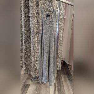 GAP Gray Sleeveless Pajama Dress